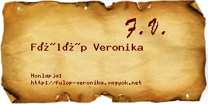 Fülöp Veronika névjegykártya